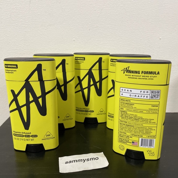 W By Jake Paul Men's Antiperspirant Deodorant Vitamin Infused 2.6 oz, x5 - Picture 2 of 3